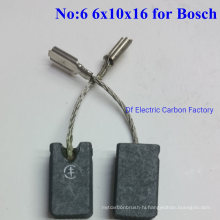 Electric Drill Carbon Brush for Bosch 6*10*16